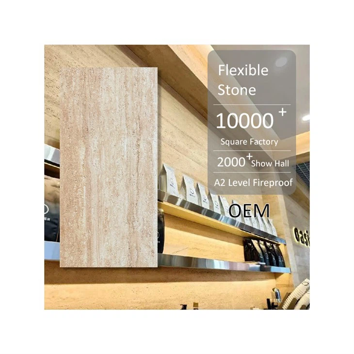 Linear Travertine - Flexible Stone Cladding Solution